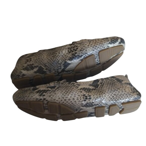 SAM EDELMAN FALTO WOMEN'S SIZE 6.5M SNAKE PRINT SILVER HORSE BIT SLIP ON… - Picture 4 of 4